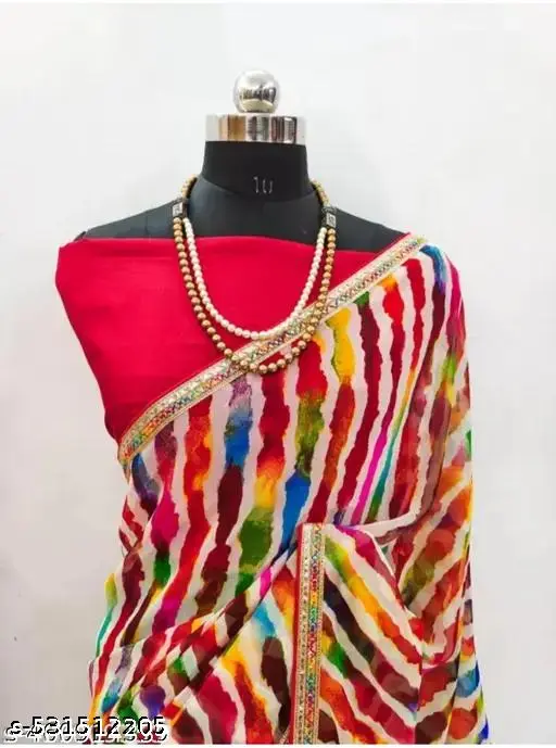 Rajasthani Chinin Saree Limadi Laheria - Image 3