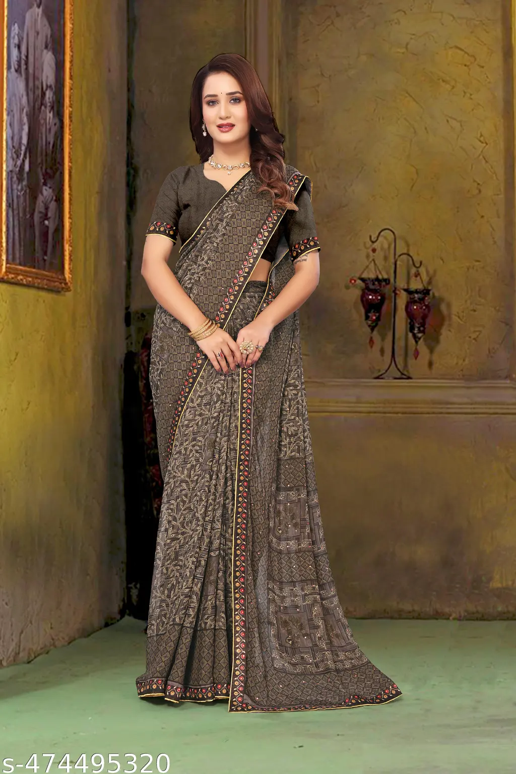 Printed Georgette Saree: New & Trending - Image 4