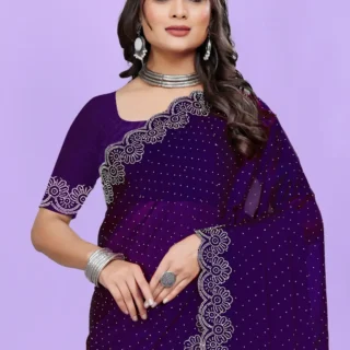 Diamond Rangoli Saree: Party & Occasions