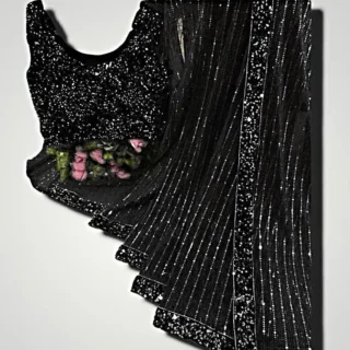 Sequins Work Saree Blouse Piece  Unique