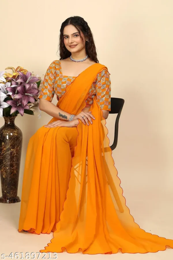 p3rql_1024.webp Elegant Georgette Saree Blouse Women's