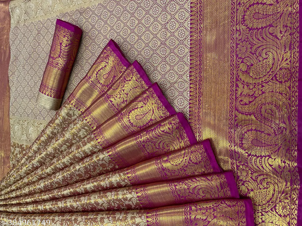 Kanjivaram Silk Saree: 2024 Party Wear - Image 4
