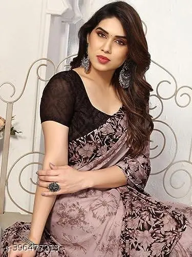 Printed Georgette Saree: New, Trendy, & Fancy - Image 3