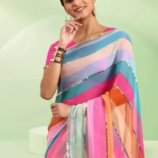 Trending Georgette Sequence Saree: 2025 Design