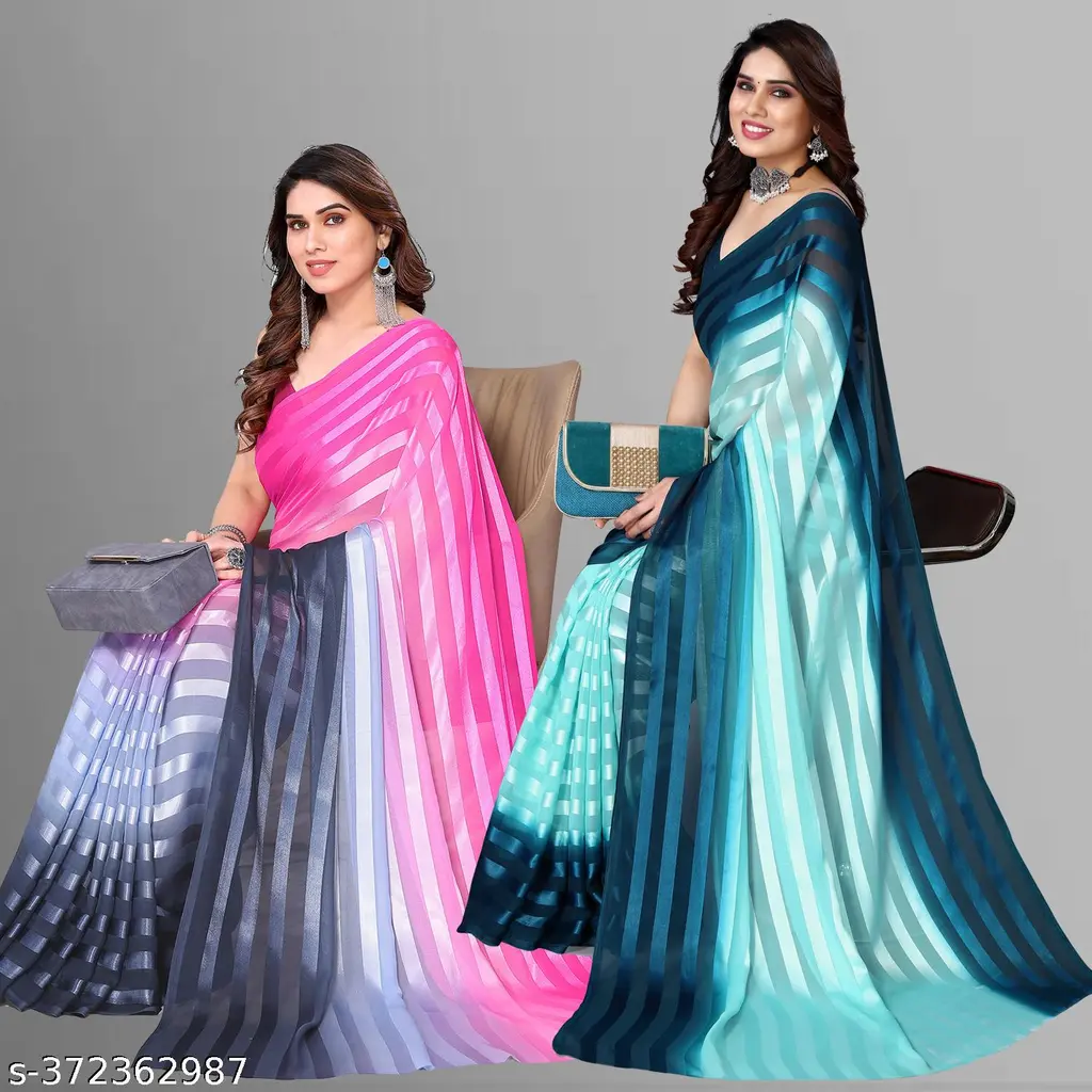 Satin Sarees: Double the Style - Image 4