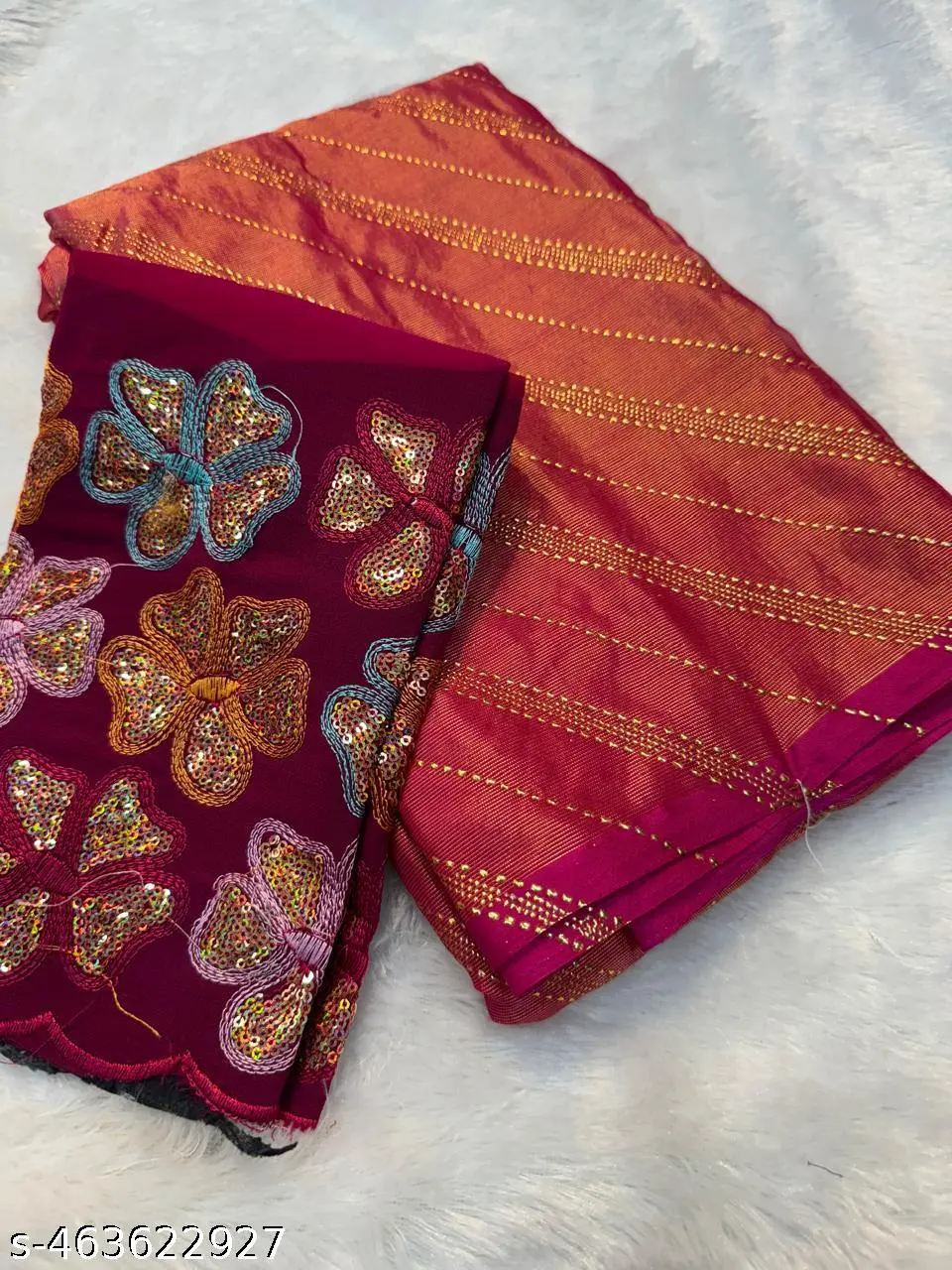 Elegant Brasso Designer Saree - Image 2