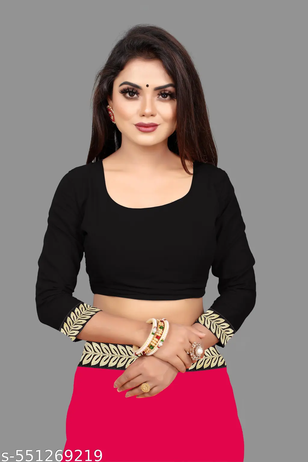 Black Makhkhi Gajari: Premium Silk Saree - Image 4