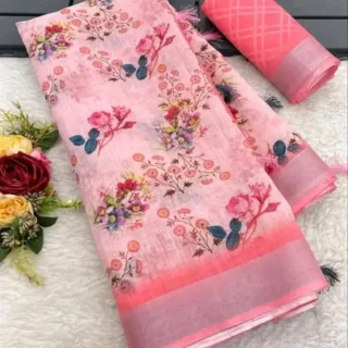 pu5ft_1024.webp Bollywood Linen Cotton Sarees: Trending Style