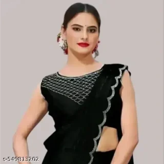 Trending Hot Fix Red Party Saree