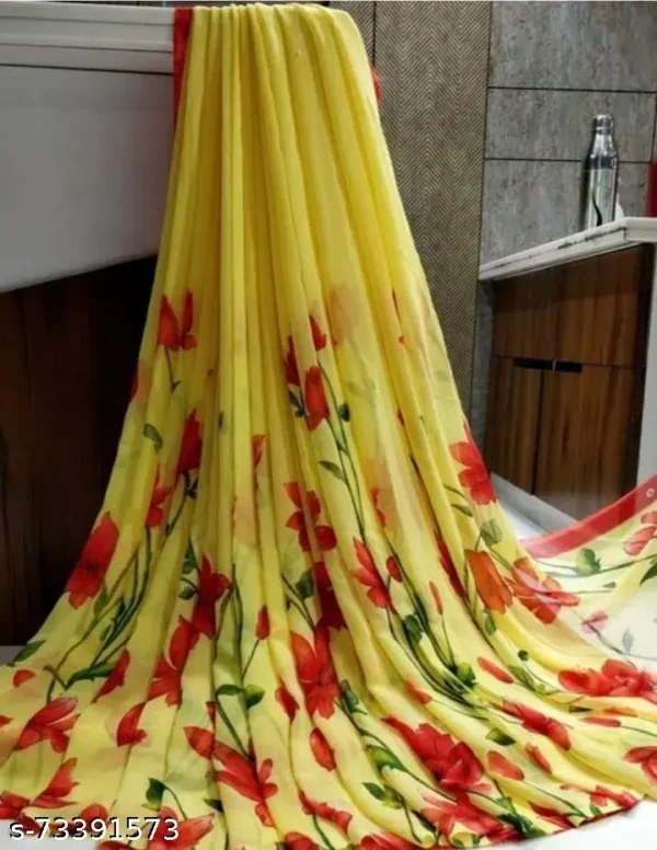 Sanjana Silk Georgette Saree: Weightless Elegance