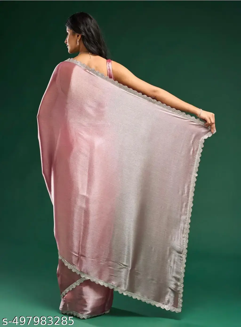 Jimmy Chu Organza Sarees: Party Wear - Image 2