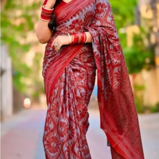 qlr6u_1024.webp Maroon Zari Ikat Saree: Stylish Cotton Blend