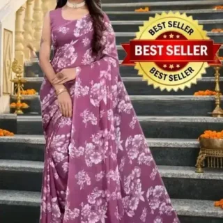 qocya_1024.webp Swastik Pink Flower Saree: Elegant Women's Wear
