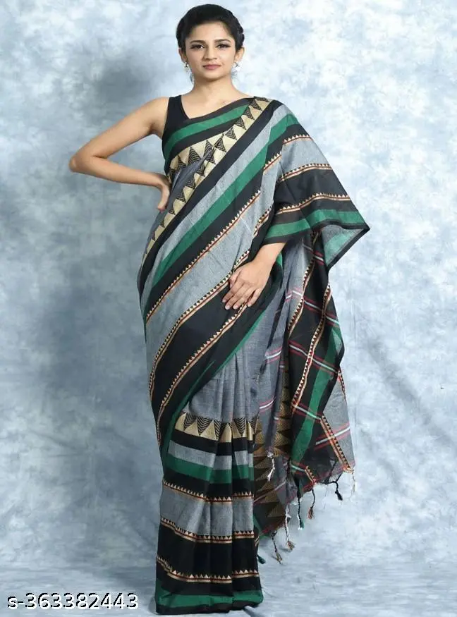 Elegant Handloom Saree: Woven Tradition - Image 2