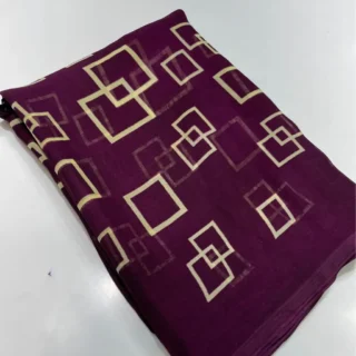 qwab4_1024.webp Purple Georgette Geometric Saree Blouse Piece