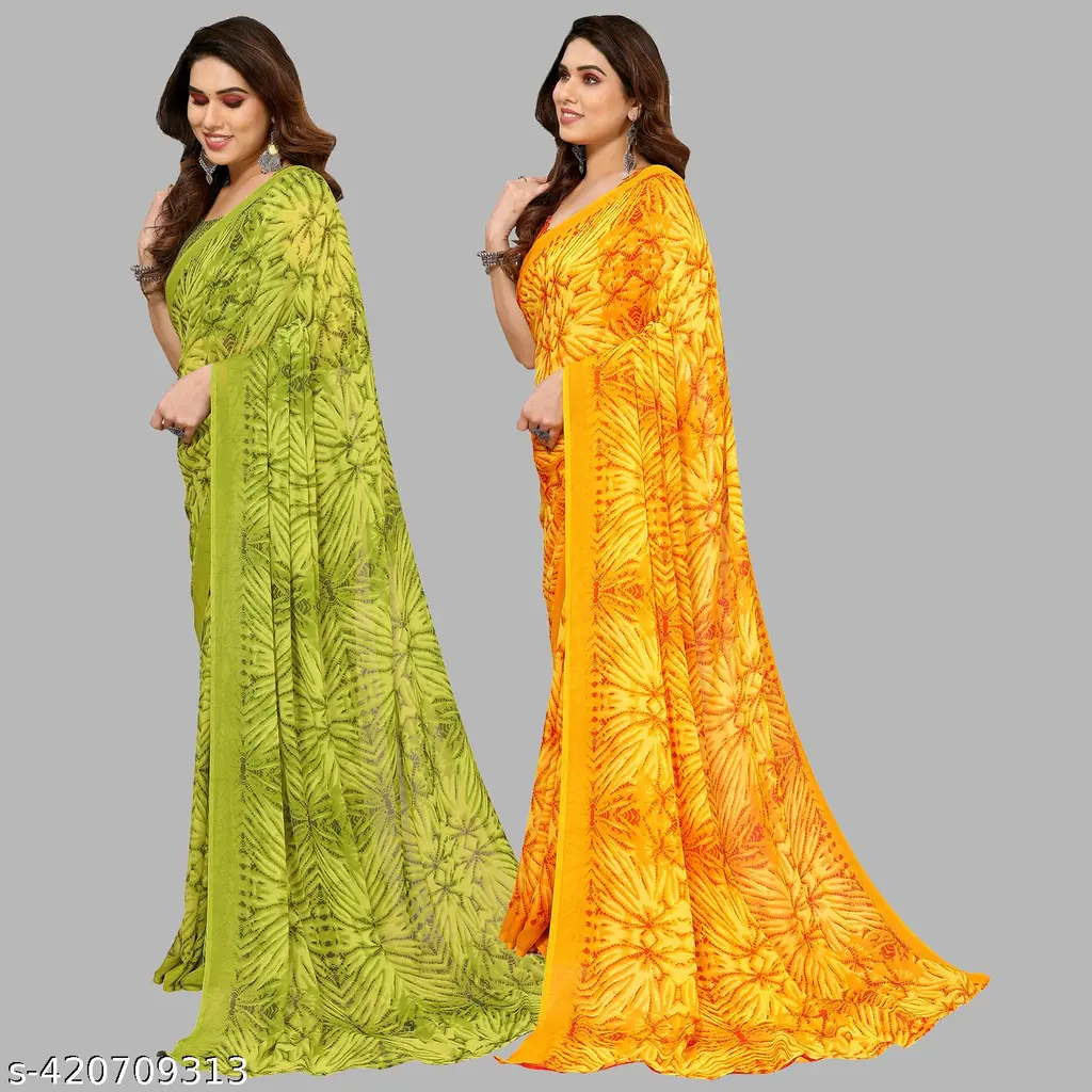 Anand Sarees: Georgette Daily Wear 2Pack - Image 2