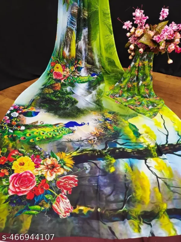 Digitally Printed Saree: Vivid Style