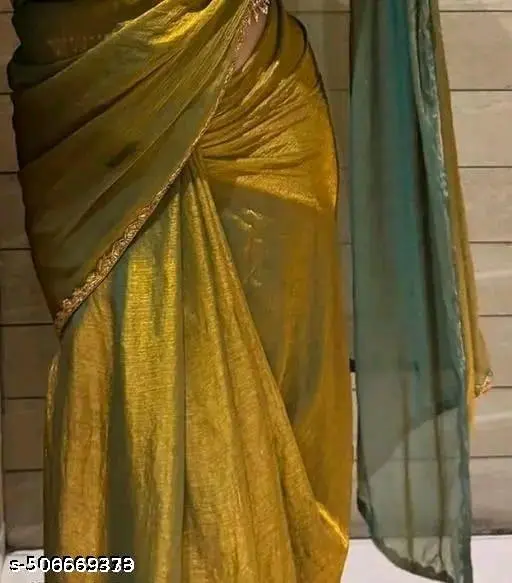 Trendy Party Wear Chiffon Saree Blouse - Image 3
