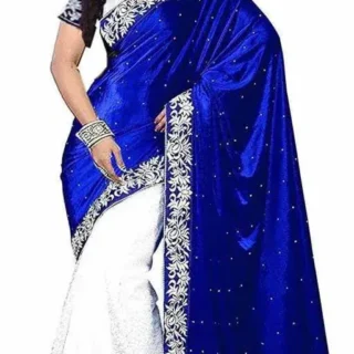 rkx22_1024.webp SelfDesign Velvet Saree Blouse