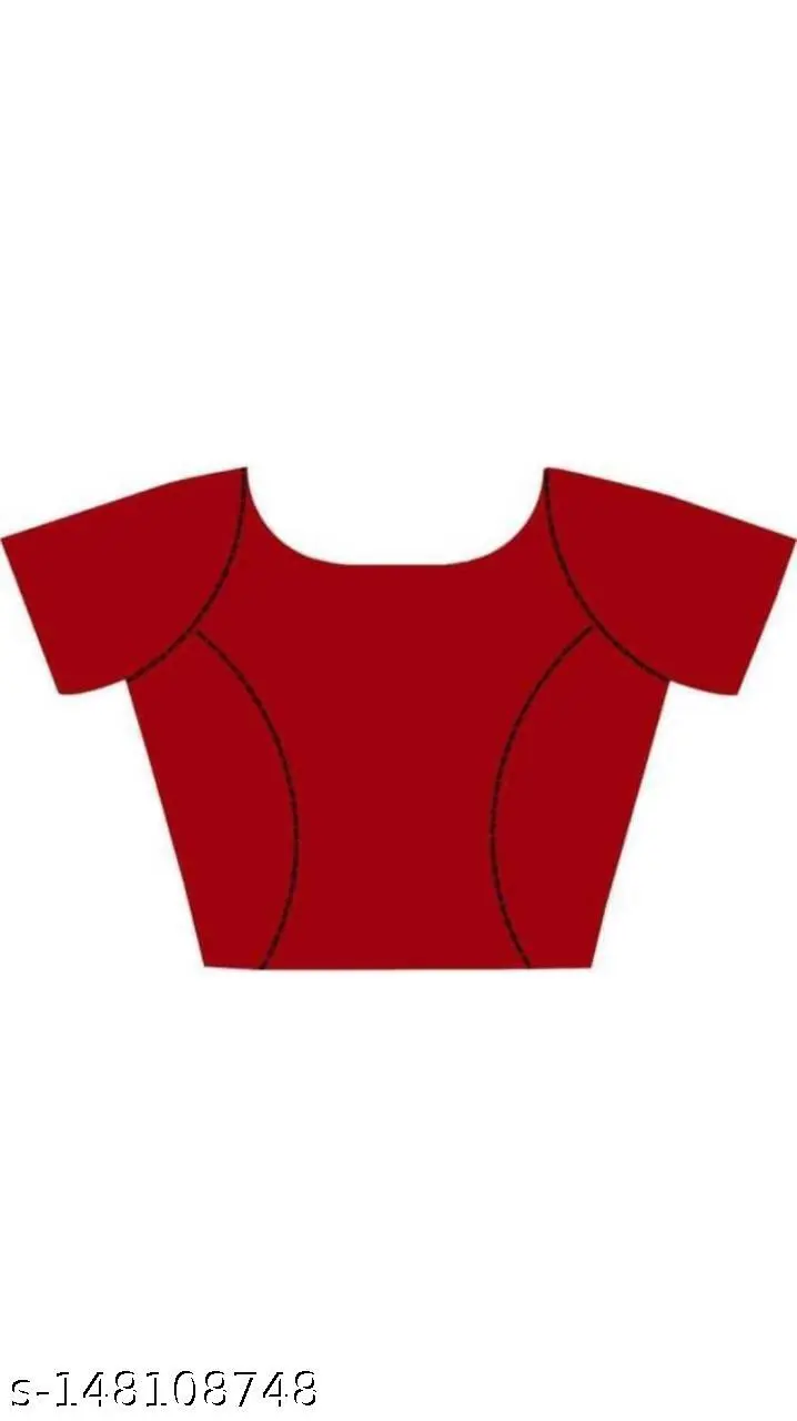 Red Bead & Stone Begumpuri Blouse - Image 4