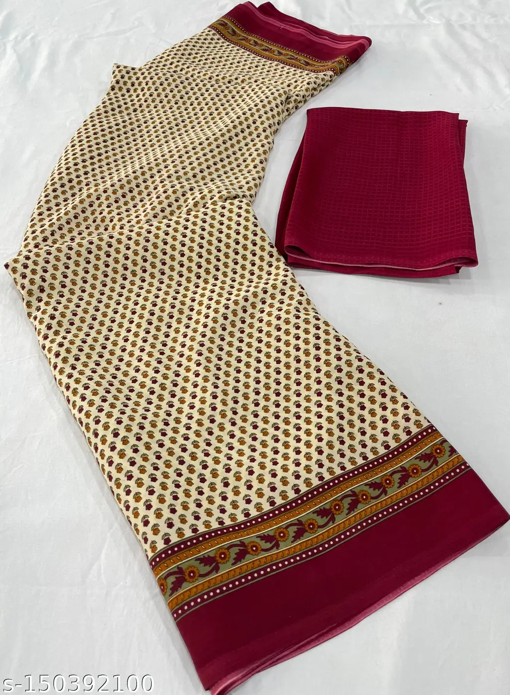 Printed Georgette Saree: Casual Chic - Image 2
