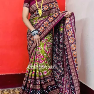 Pasapalli Ikat: Pure Cotton Sambalpuri Saree