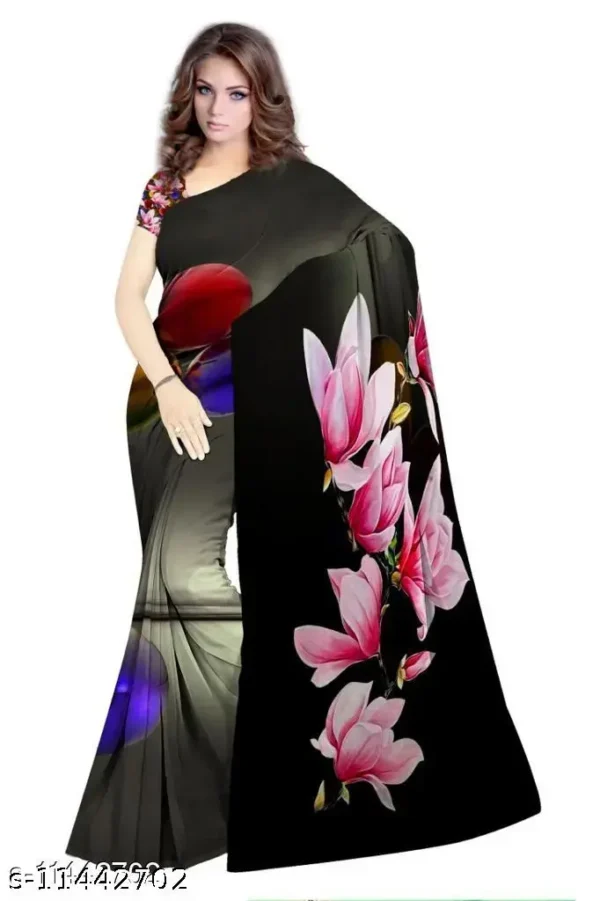 Digital Printed Saree Blouse: Party Ready