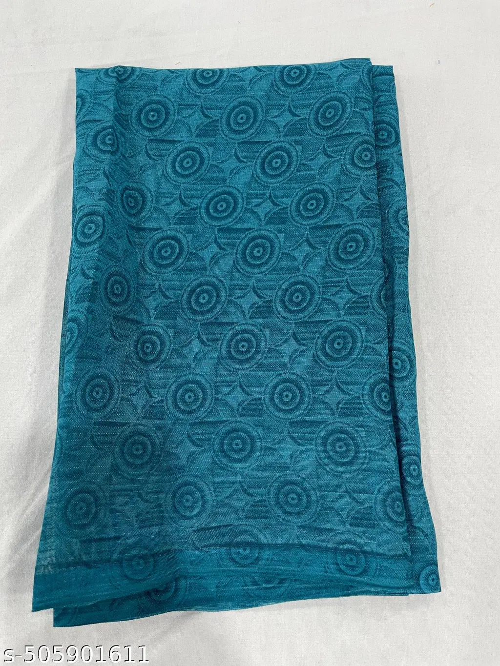 Dori Blue Georgette Saree with Blouse - Image 4