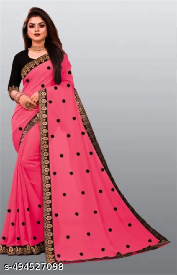 s3amd_1024.webp Star Patch Georgette Saree with Maharani Lace