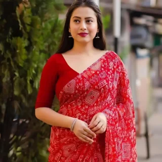 Elegant Chiffon Saree: Lightweight & Flowing