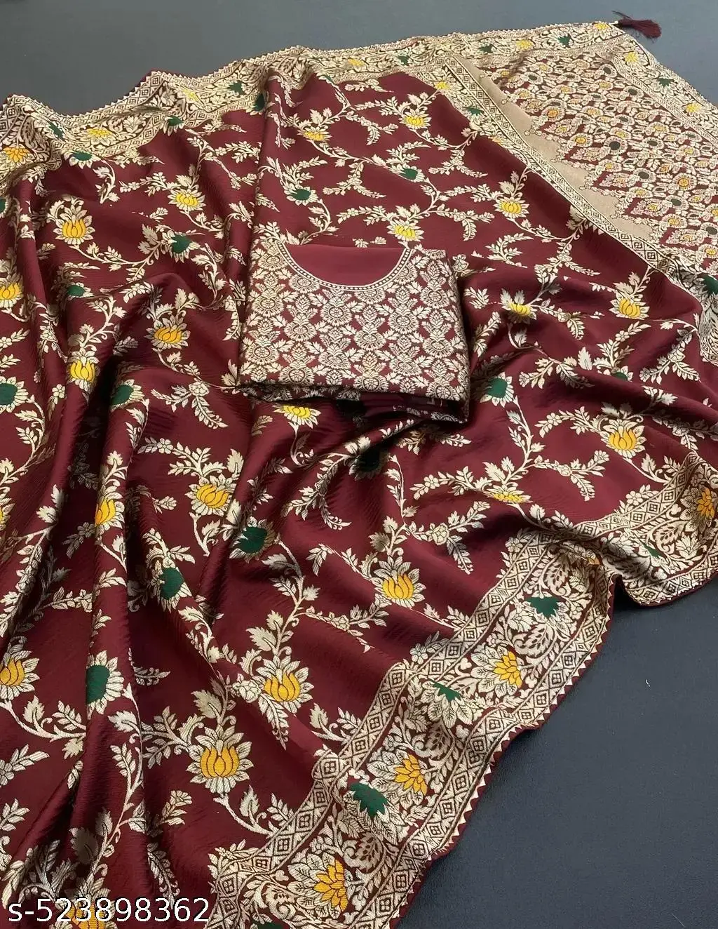Banarasi Silk Saree: Premium Quality, Heavy Blouse - Image 2