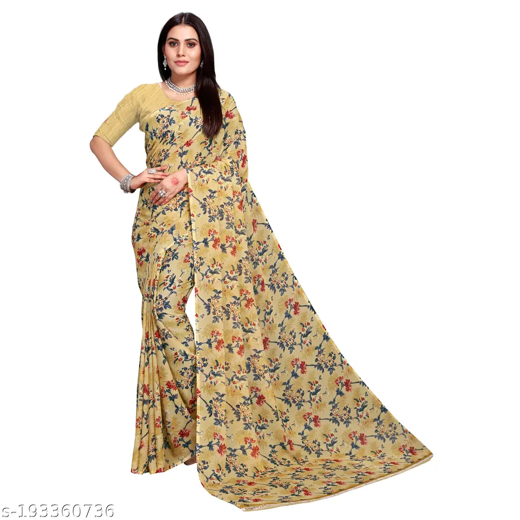 Ark Georgette Printed Sarees 3 Pack - Image 3