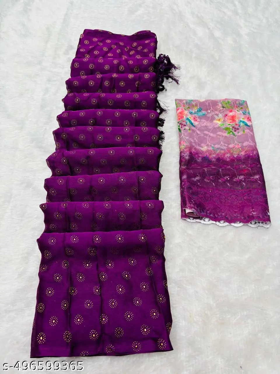 Style Whimsy Women's Saree & Blouse - Image 3