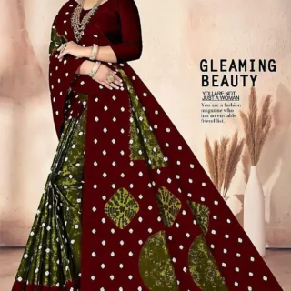 Elegant Cotton Saree: Blouse Not Included