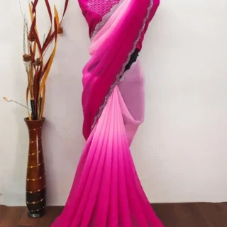 Sirovaski 3Tone Color Saree