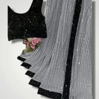 Sequence Velvet Blouse for Net Sarees