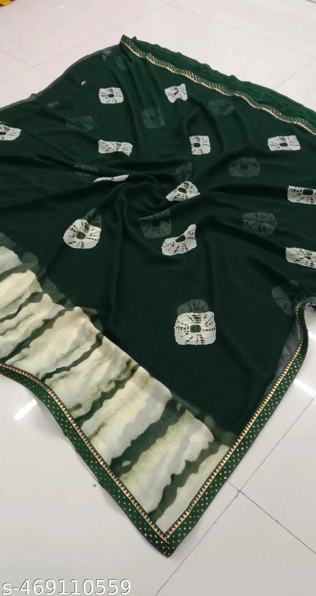 Trendy Shibori Georgette Saree Affordable Elegance - Image 2