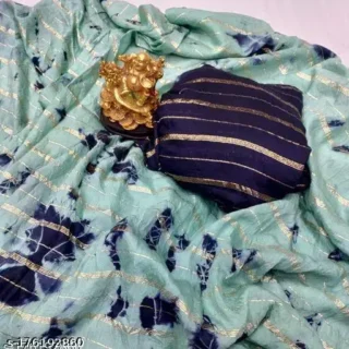 Dreamy Blue Shibori Saree