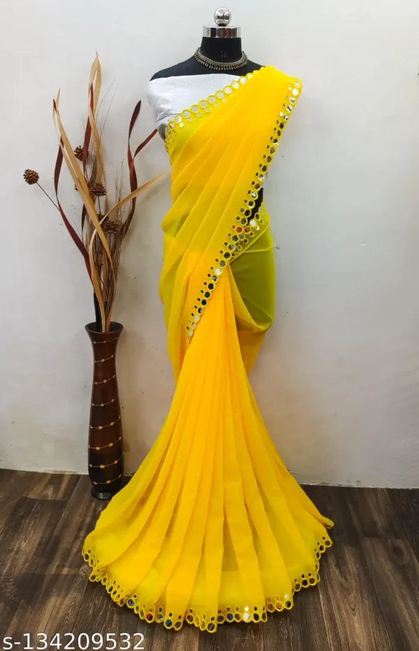 stqnj_1024.webp Embellished Georgette Saree: Fashionable & Elegant