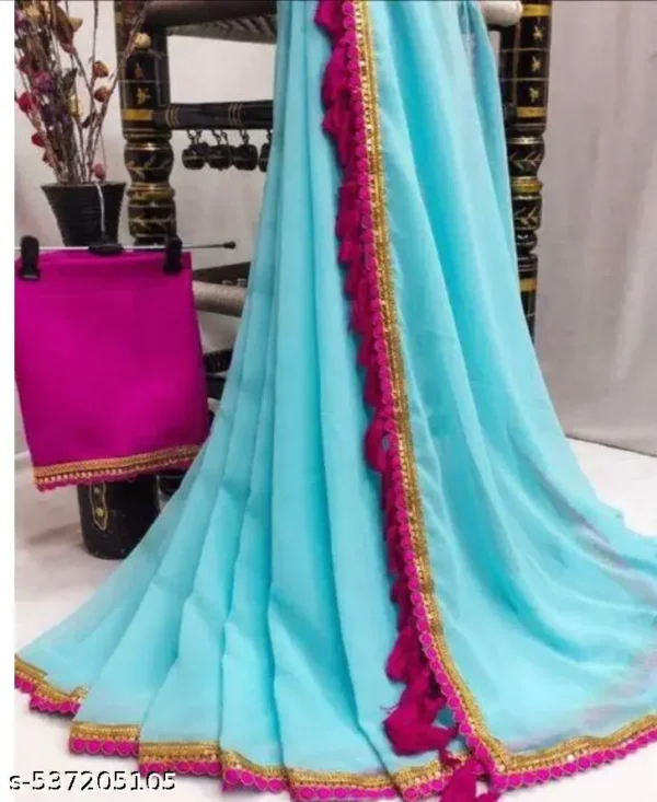 Lemon Georgette Saree: Effortless Chic
