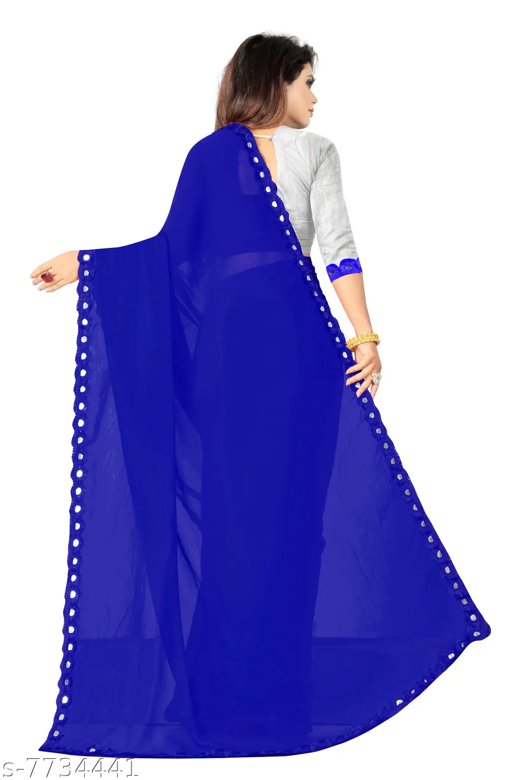 Riya Georgette Saree: Elegant Drape - Image 2
