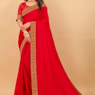 Bhagalpuri Soft Silk Saree & Blouse Set