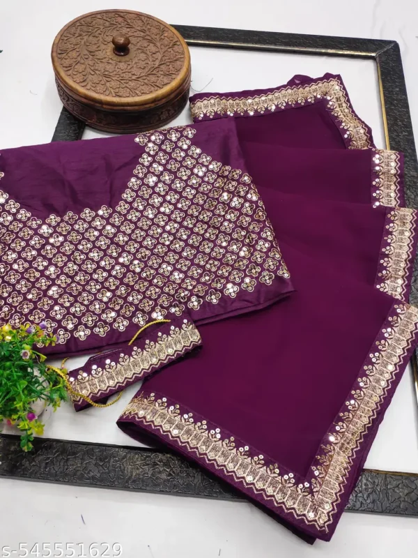 tbrdr_1024.webp Elegant Georgette Saree with Fancy Border