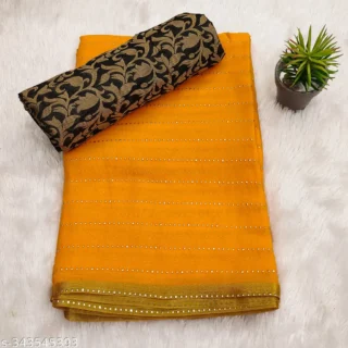 Saree Blouse Piece: Unstitched Elegance