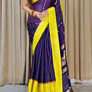 Foil Fancy Saree: Elegant Drape