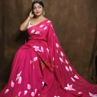 Elegant Printed Cotton Saree