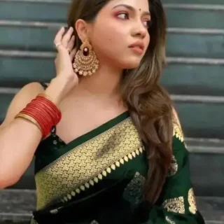 Green Kanjivaram Silk Saree: Wedding Collection