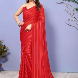 Satin Saree: Festive Elegance Without Blouse