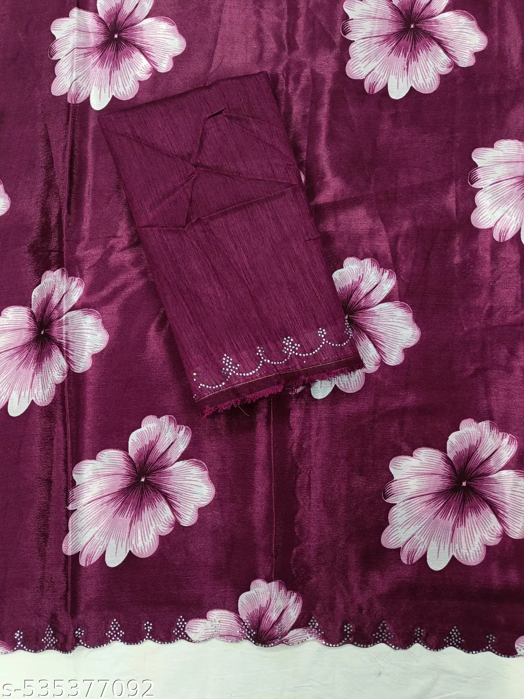 Floral Silk Saree: Newest Print - Image 2