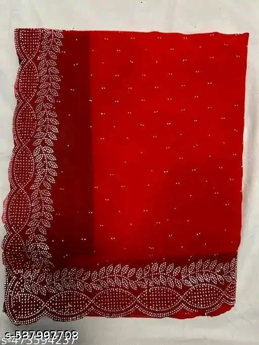 Georgette Saree Blouse: Trending Heavy Work - Image 3